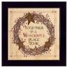 "Together is a Wonderful Place to Be" , Ready to Hang Framed Print, Black Frame