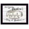 "Stays at Grandma's" By Billy Jacobs, Ready to Hang Framed Print, Black Frame