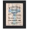 "Bathroom Humor" by Debbie DeWitt, Ready to Hang Framed Print, Black Frame