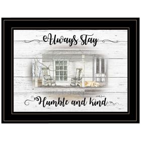 "Humble and Kind" By Billy Jacobs, Ready to Hang Framed Print, Black Frame