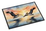 Pelicans Flying Doormat Front Door Mat Indoor Outdoor Rugs for Entryway, Non Slip Washable Low Pile, 24H X 36W