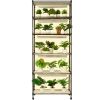 VEVOR Plant Stand with Grow Light, 6-Tier Large Tall Plant Shelf with 150W Full Spectrum Grow Light