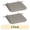 (2 pack) 15.5"D x 17"W Tan Rectangle Outdoor Seat Pad (1 Pack)