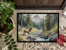 Mountain Stream Elk Doormat Front Door Mat Indoor Outdoor Rugs for Entryway, Non Slip Washable Low Pile, 24H X 36W