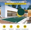 VEVOR Pool Safety Cover, Inground Pool Cover Fit for PP Material, Rectangle Inground Safety Pool Cover Green