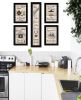 "Kitchen Friendship Collection" 5-Piece Vignette By Trendy Decor 4U, Black Frame