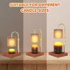 Candle Warmer Lamp with Dimmer timer Adjustable Height Electric Candle Lamp Warmer for Jar Candles Home Decor Valentines Day Gifts for Daughter Mom Wo