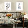 Trendy Decor 4U 2- Piece Vignette It's Called Furr-niture Isn't It? White Framed Wall Art for Living Room