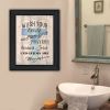 "Bathroom Humor" by Debbie DeWitt, Ready to Hang Framed Print, Black Frame