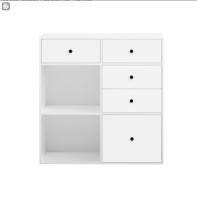 Elegant Design Buffet Cabinet Storage Cabinet With Drawers, Suitable For Dining Room, Living Room, Kitchen Cabinet (Option: Beige and White)