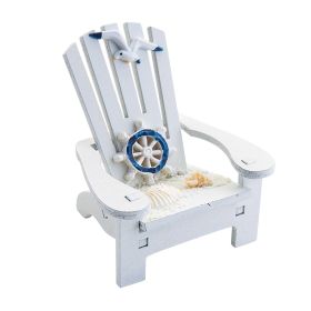Beach Chair Home Decoration Creative Cute Ocean Beach Chair Ornament Wooden Craft Mini Miniature Kids Toy Decoraci������n Hogar (Color: C, Ships From: China)